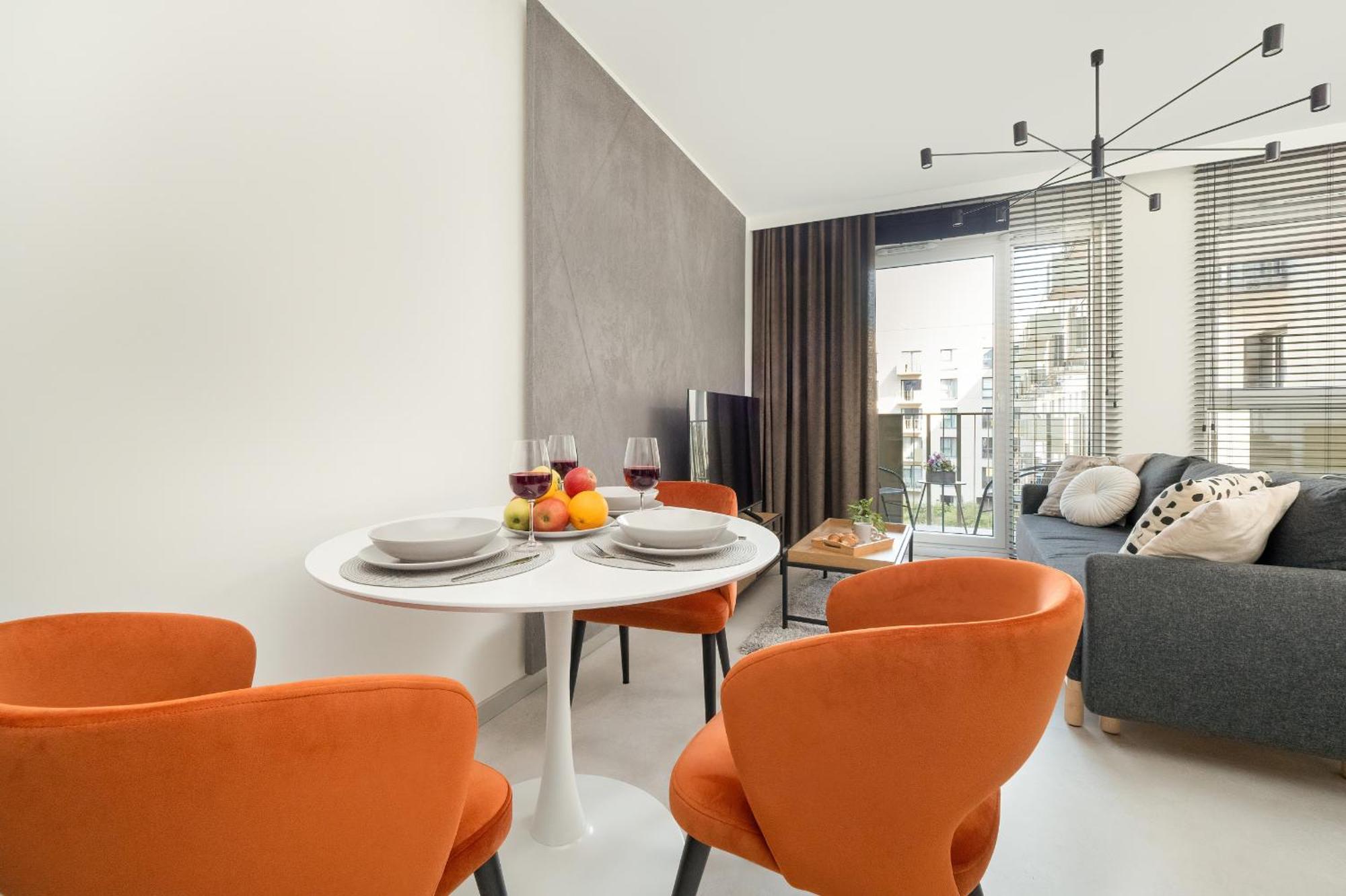 Luksusowe Studio W Lodzi Z Biurkiem, Balkonem I Klimatyzatorem By Renters Prestige 外观 照片